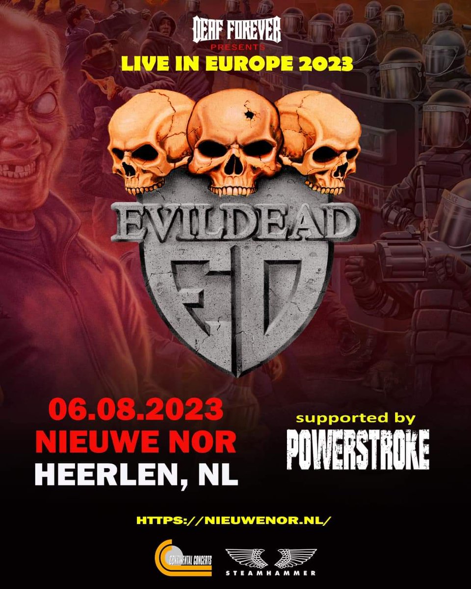 POWERSTROKE (@powerstrokeband) on Twitter photo Show 7 of the tour for us is in Heerlen, Netherlands!
โข 6-August-2023 โข
=> <a href="/NIEUWENOR/">poppodium NIEUWE NOR</a>
Get your tickets now!
nieuwenor.nl/programma/2023โฆ
@evildead1 <a href="/martygrasmusic/">Martygras Music Services</a>
#evildead #powerstrokeband #summertour #eurotour #europeantour #evildeadband #heerlen #netherlands #nieuwenor Show 7 of the tour for us is in Heerlen, Netherlands!
โข 6-August-2023 โข
=> <a href="/NIEUWENOR/">poppodium NIEUWE NOR</a>
Get your tickets now!
nieuwenor.nl/programma/2023โฆ
@evildead1 <a href="/martygrasmusic/">Martygras Music Services</a>
#evildead #powerstrokeband #summertour #eurotour #europeantour #evildeadband #heerlen #netherlands #nieuwenor