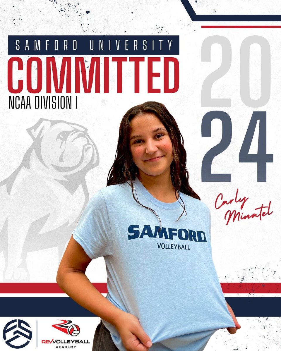 Flow State Volley (@flowstatevolley) on Twitter photo Congratulations to 2024 DS/L Carly Minatel on her commitment to Samford University! #AllForSAMford #BeABetterBulldog #GoBulldogs
<a href="/CarlyMinatel/">Carly Minatel</a> <a href="/SamfordVB/">Samford Volleyball</a> <a href="/rev_vb/">Rev Volleyball Academy</a> <a href="/raptors_vb/">Raptors Volleyball</a> <a href="/PrepDigIN/">Prep Dig Indiana</a> <a href="/prepvolleyball/">PrepVolleyball.com</a> <a href="/IndySportsZone/">Indy Sports Zone</a>
#volleyball #committed #flowstatevolley #WeAreRev Congratulations to 2024 DS/L Carly Minatel on her commitment to Samford University! #AllForSAMford #BeABetterBulldog #GoBulldogs
<a href="/CarlyMinatel/">Carly Minatel</a> <a href="/SamfordVB/">Samford Volleyball</a> <a href="/rev_vb/">Rev Volleyball Academy</a> <a href="/raptors_vb/">Raptors Volleyball</a> <a href="/PrepDigIN/">Prep Dig Indiana</a> <a href="/prepvolleyball/">PrepVolleyball.com</a> <a href="/IndySportsZone/">Indy Sports Zone</a>
#volleyball #committed #flowstatevolley #WeAreRev