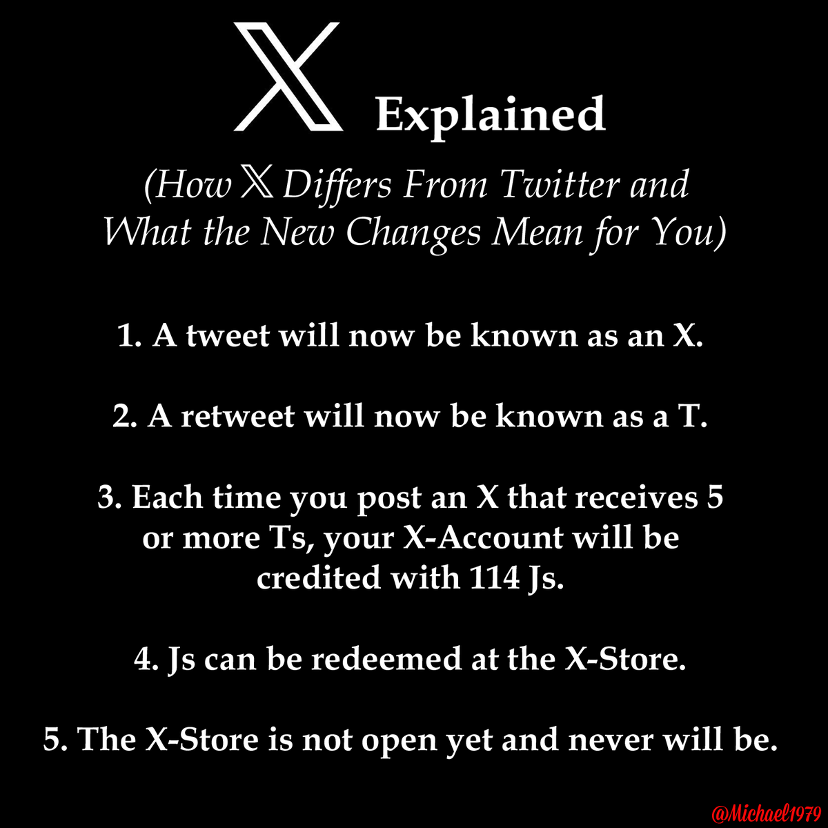 Okay, I've been seeing a lot of confusion about X so thought I'd jump on and do a quick explainer