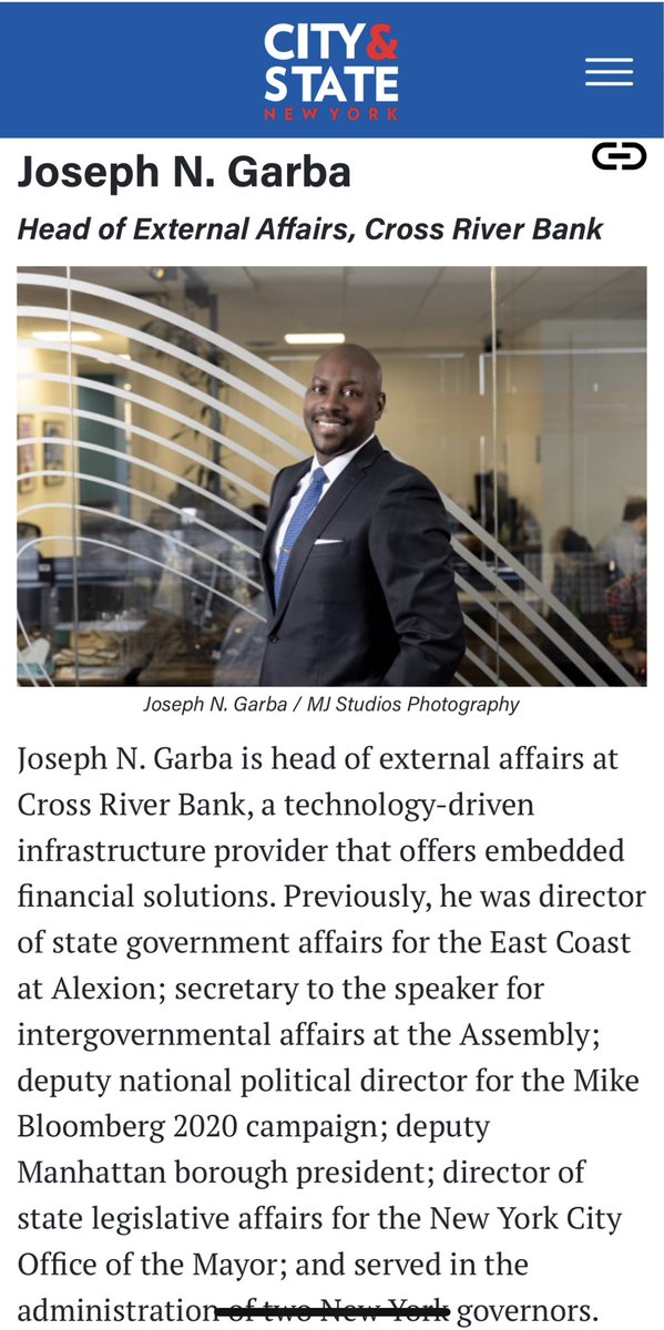 JNGarba's tweet photo. Thank you @CityAndStateNY for including me in your innagural Who’s Who in Government Relations feature. It’s wonderful to be recognized with so many old friends and colleagues that are doing great work in our various fields. 

https://t.co/aNO3hCgvVw https://t.co/8GfWcWrbjU