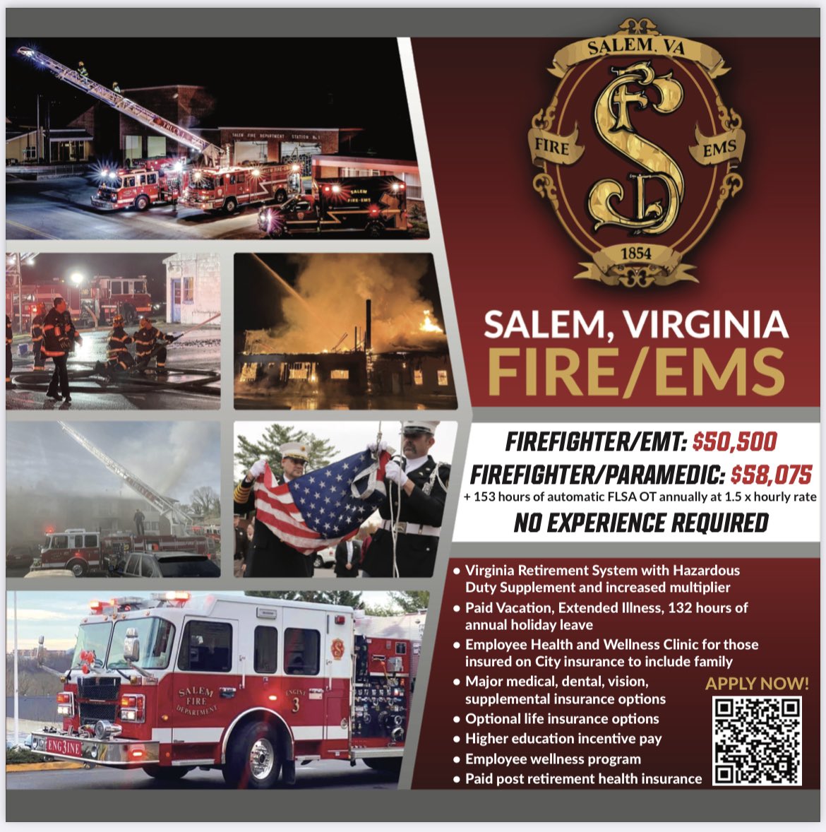Roanoke Valley Regional Firefighter Physical Performance Test youtu.be/Z4XyT-mKwUw via <a href="/YouTube/">YouTube</a>

Come join our team!
