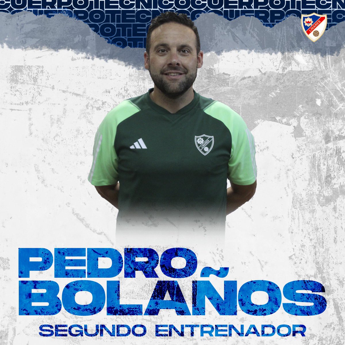 🔵 𝐒𝐄𝐆𝐔𝐍𝐃𝐎 𝐄𝐍𝐓𝐑𝐄𝐍𝐀𝐃𝐎𝐑

¡<a href="/PedroBolanos23/">PEDRO BOLAÑOS</a> será la mano derecha de <a href="/o_fer21/">Óscar Fernández</a> en el banquillo del #LinaresDeportivo! ⚽️

💪🏻 ¡Bienvenido y mucha suerte en tu andadura en nuestro club, Pedro! 

#VivimosPorTi 💙