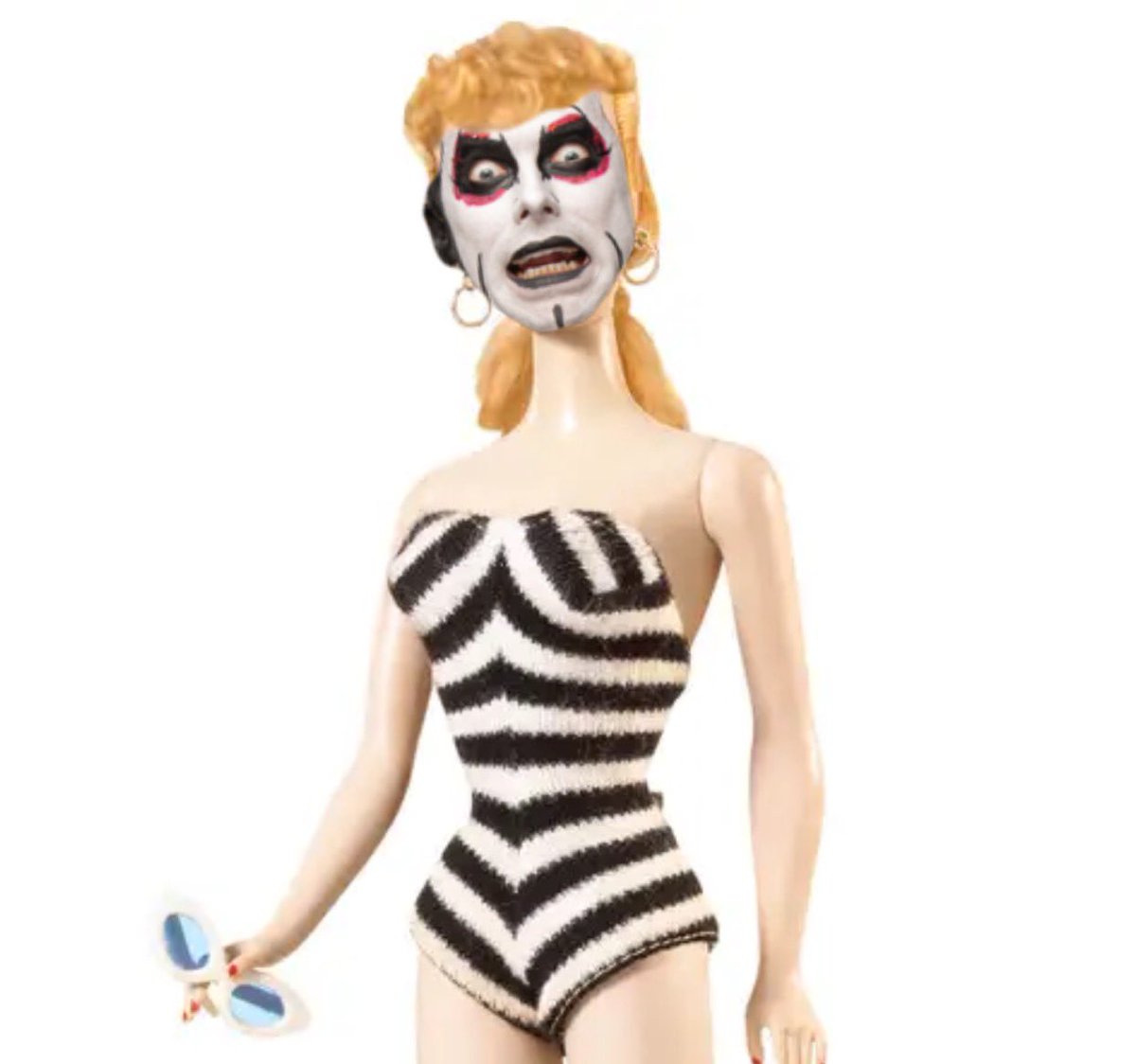 DanhausenAD's tweet photo. Barbiehausen 10/10. 

Danhausen should’ve been a Ken. https://t.co/cMnnRuP5HJ