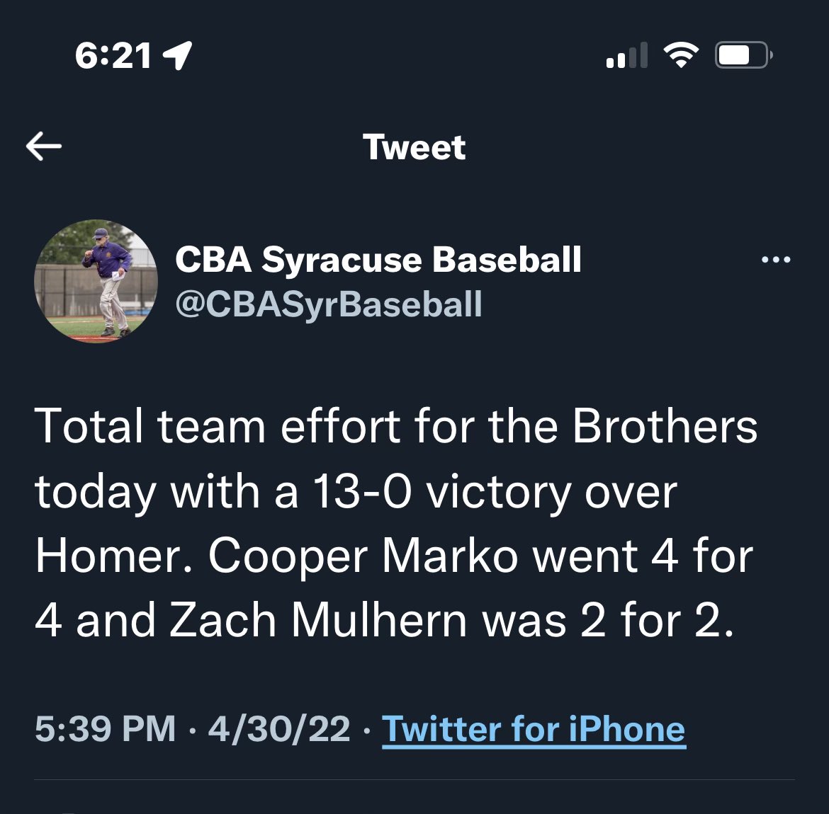 Cooper Marko tweet media