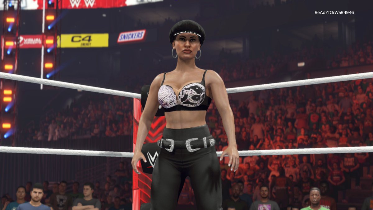 Ik yall ain't to keen on this but
Selena Quintanilla is now uploaded on #WWE2K23 CC

This is like my first full female creation. 
@CJ_CAD50 @Dre41Gaming @WhatsTheStatus @badnewsvon810 @ElementGamesTV @foreignferal 
Tags: Selena, DefJam, Tfranklin2021 https://t.co/H3vOWOM1Ik