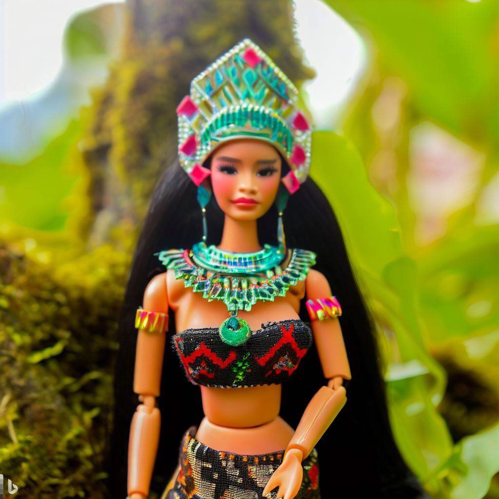 dragondeonix's tweet photo. La versión #Barbie #peruana según la #InteligenciaArtificial #AI https://t.co/ygb64tmruE