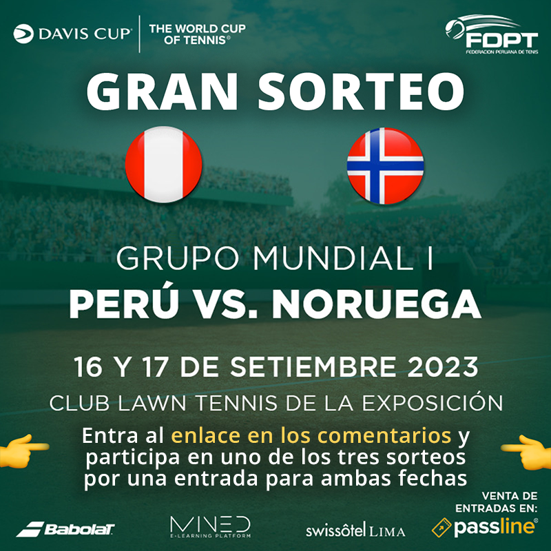 Arraya_Tennis's tweet photo. Primer #sorteo de una entrada para las dos fechas de la #CopaDavis. Entra al Link de los comentarios y deja tus datos para participar. ¡Cada acción aumenta tus posibilidades de ganar!
#vamostodavia
#arraya https://t.co/IUhxS7VRqw