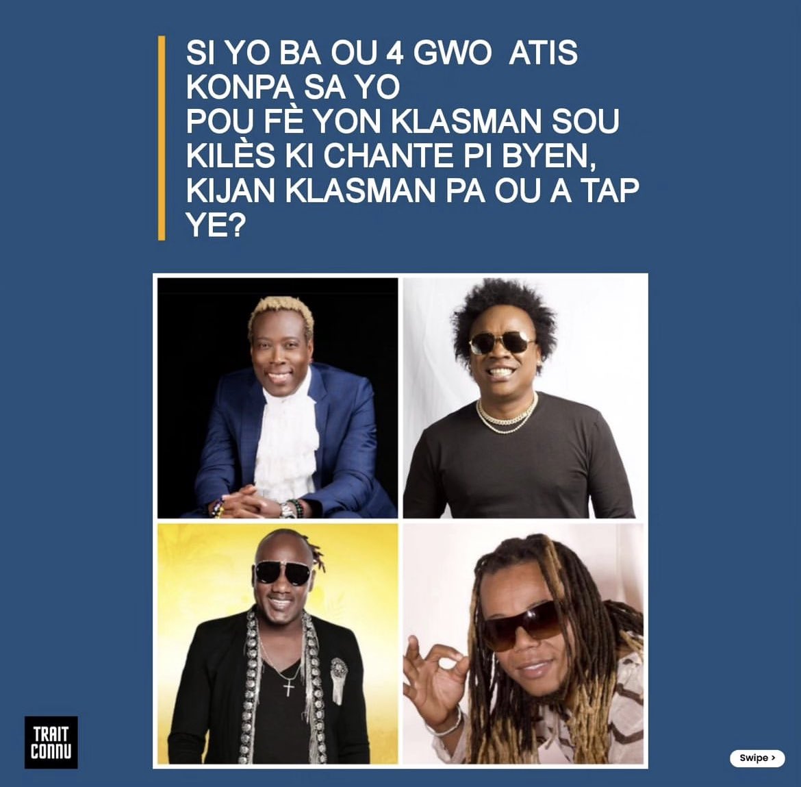 max_reports's tweet photo. Fè klasman pa’w , Kijan w tap klase Atis yo ? 📌
#Repost Traitconnu #maxreports https://t.co/DmMko2OZTm