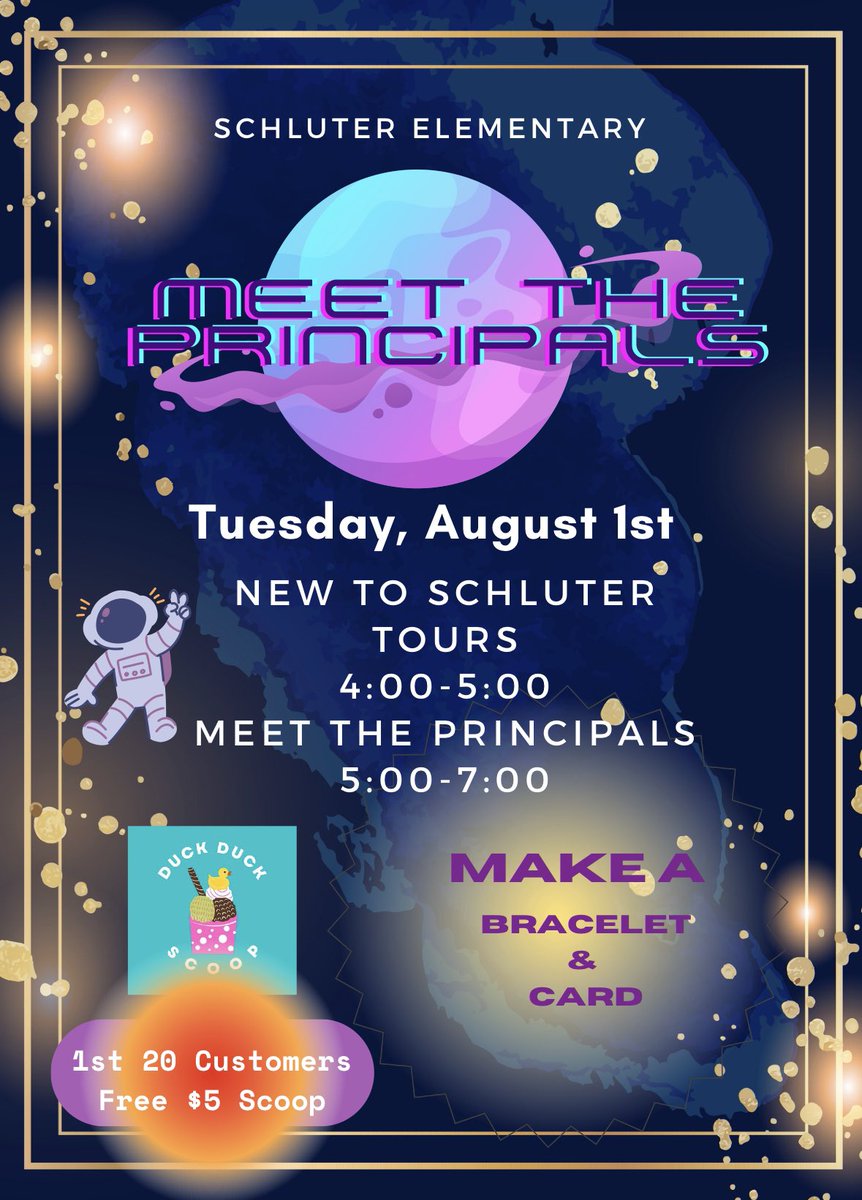 Meet the Principals event and New to Schluter Tours! We can’t wait to see you! 💜