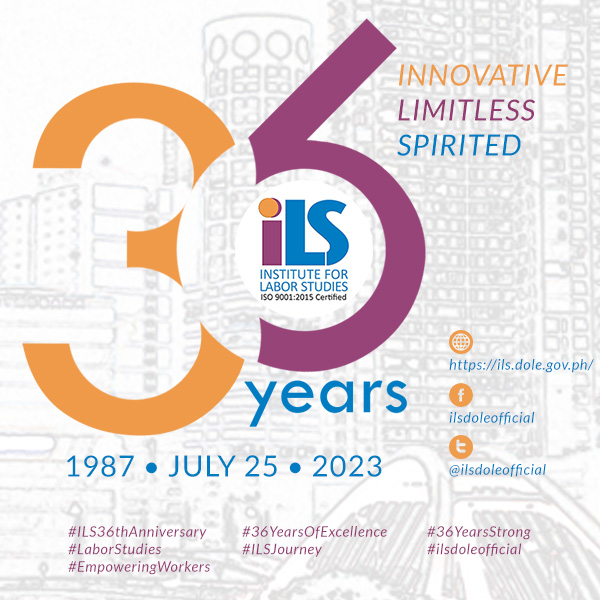 📷 TODAY’S THE DAY 📷
Today, we celebrate the @ilsdoleofficial's remarkable journey and its unwavering commitment to labor studies. 
#ILSHappyAnniversary
#ILS36thAnniversary
#LaborStudies
#EmpoweringWorkers
#36YearsOfExcellence
#ILSJourney
#36YearsStrong
#ilsdoleofficial