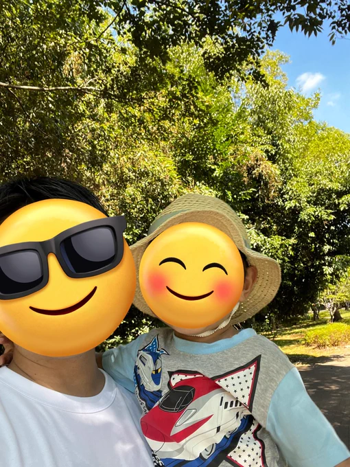 朝から虫とり。#HAL成長日記