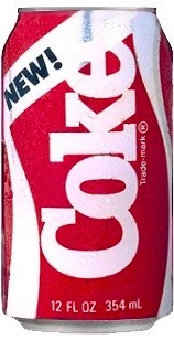 At least they kept the name Coke when they tried to burn the business into the ground.