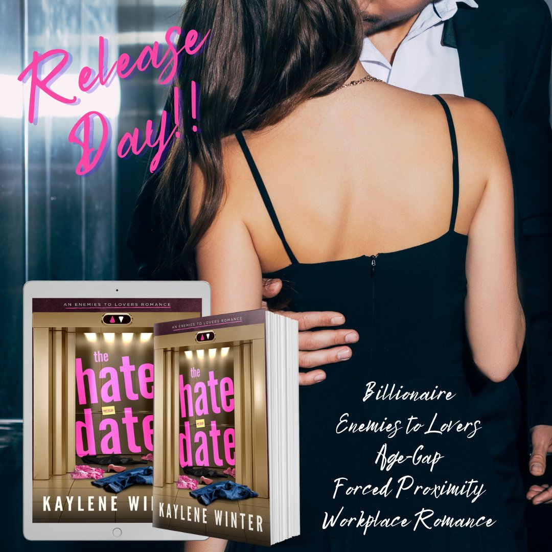 𝗧𝗛𝗘 𝗛𝗔𝗧𝗘 𝗗𝗔𝗧𝗘 - 𝗔𝗩𝗔𝗜𝗟𝗔𝗕𝗟𝗘 𝗡𝗢𝗪!
#TheHateDate @kayleneromance #OutNow
#TheHateDateReleaseKW #KayleneWinter
#ForcedProximity #Standalone 
#ReadMe getbook.at/HateDate
#Hosted @TheNextStepPR