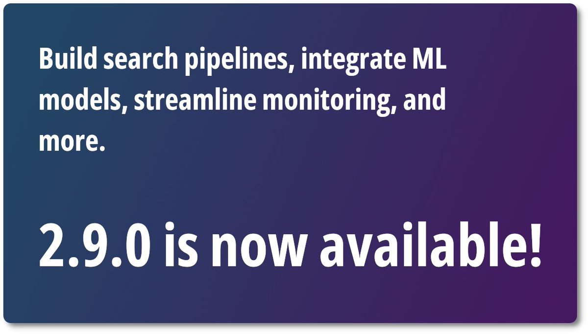 #OpenSearch 2.9.0 is now available, with an array of new features &amp; enhancements for search, machine learning, analytics &amp; security! Read more: spr.ly/6010PpFD0