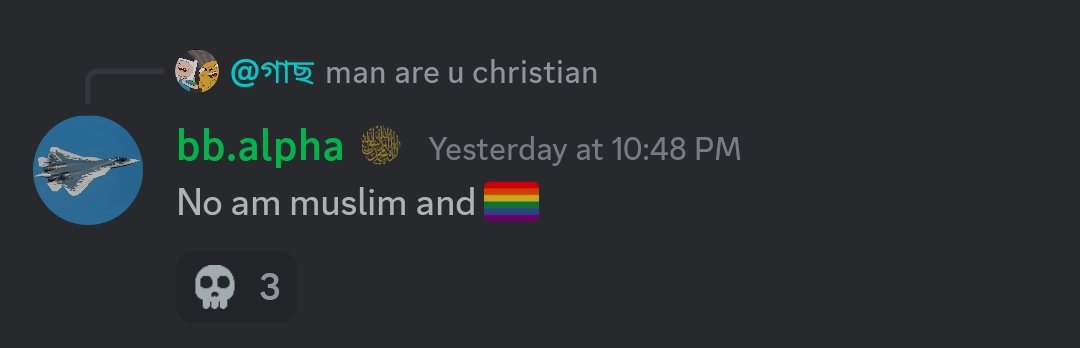 nasafism's tweet photo. @strangemuslim_ @DialecJoester @SufiPostingLs @OneofYoda Don't ignore these SSs of your “piety,” you're out here trying to bring up someone's past yet didn't show your own messages. For the sake of dignity, I won't be posting the other disgusting things you said in the group chat.
Explain these SSs. https://t.co/ASJgpaSLmb