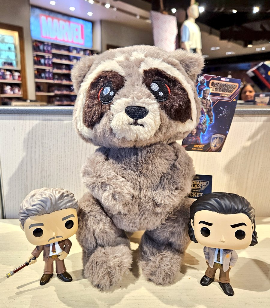 SkyeFall88's tweet photo. Apprehended a new variant today 👀🦝✨️
#Loki #Mobius #RocketRaccoon #BabyRocket #GotGVol3 #WorldOfDisney #DisneySprings #Disney100 https://t.co/EYoqHfTfGC