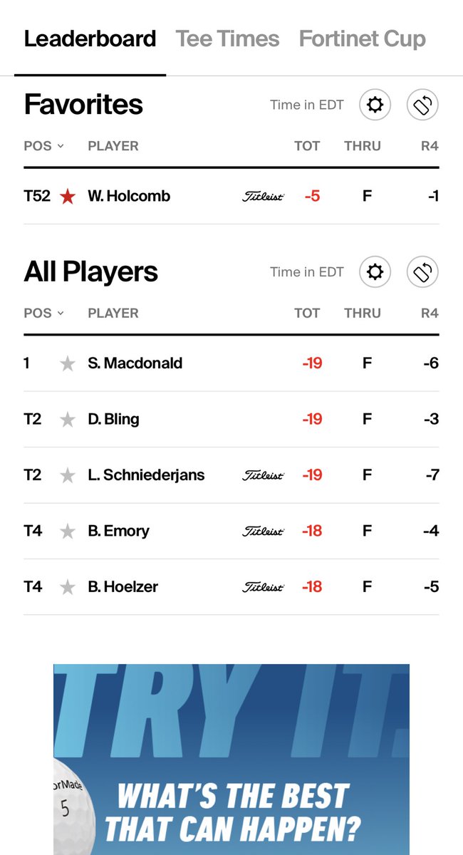 RT @BearkatsMGolf: Another solid week for Will Holcomb on PGA Tour Canada! #ProKats https://t.co/4uowBL9egj