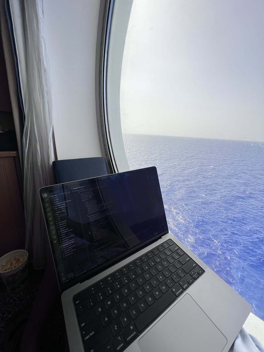 Coding in the middle of the ocean >