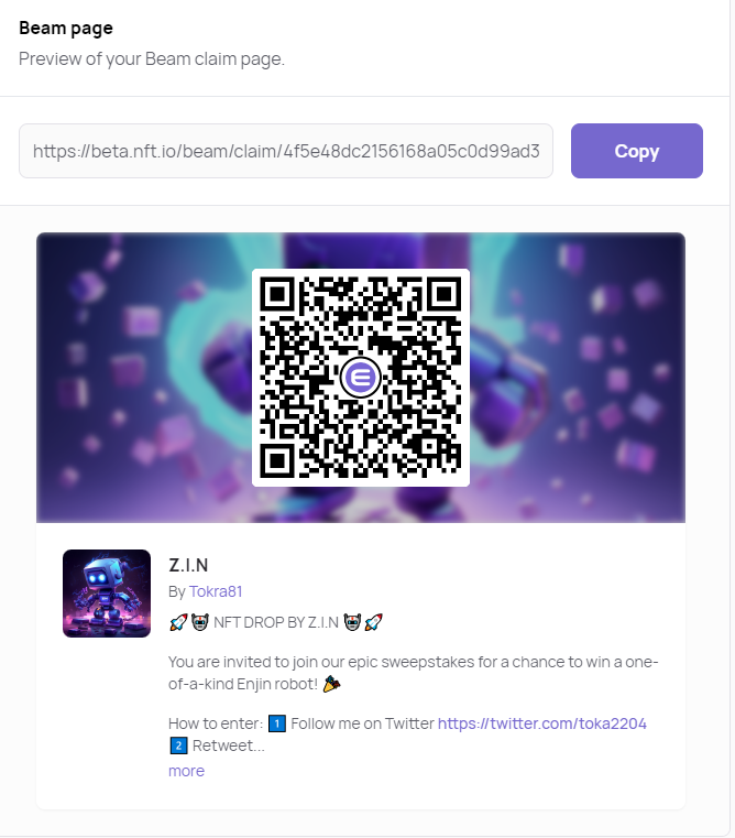 toka2204's tweet photo. 🚀🤖 NFT DROP BY Z.I.N 🤖🚀

You are invited to join our epic sweepstakes for a chance to win a one-of-a-kind Enjin robot! 🎉

How to enter:
1️⃣ Follow me on Twitter https://t.co/L7UMWTz3OT
2️⃣ Retweet this post to confirm your entry! 🔄
#efinity #Enjin #NFT #Beam #Blockchain https://t.co/lCS0hJHaad