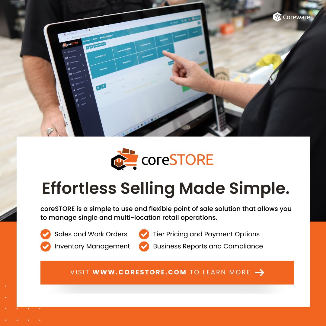 corewarellc's tweet photo. Maximize Retail Success with coreSTORE! Your All-In-One Solution for Effortless Store Operations.
Want to learn how? Visit our website at https://t.co/W5fOxuKXHC
#Coreware #shootingsportsindustry #coreSTORE #retail #firearmsindustry https://t.co/hpZxOYeHPj