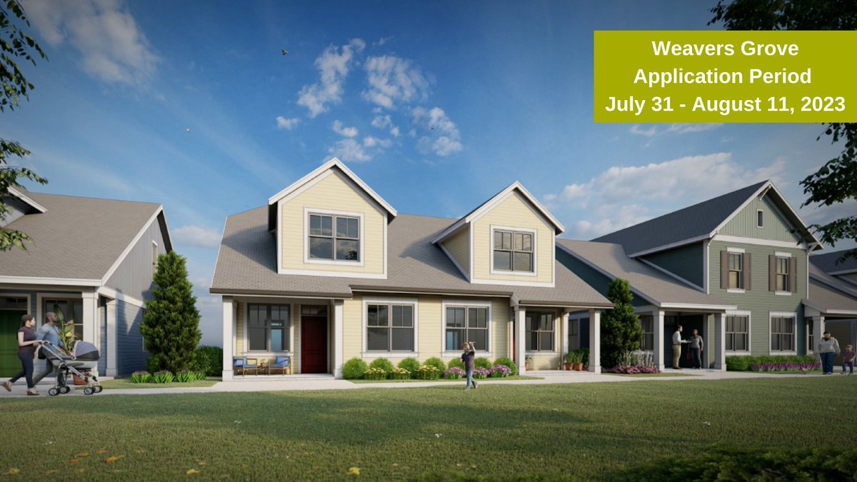 orangehabitat's tweet photo. One week until our next application cycle for homeownership opens! #OrangeHabitat will be accepting applications for its next cycle of homeownership in @weaversgrove from July 31 through August 11, 2023. Learn more about the application process at https://t.co/mm9UqPdOdM. https://t.co/0Z45oQvGUt