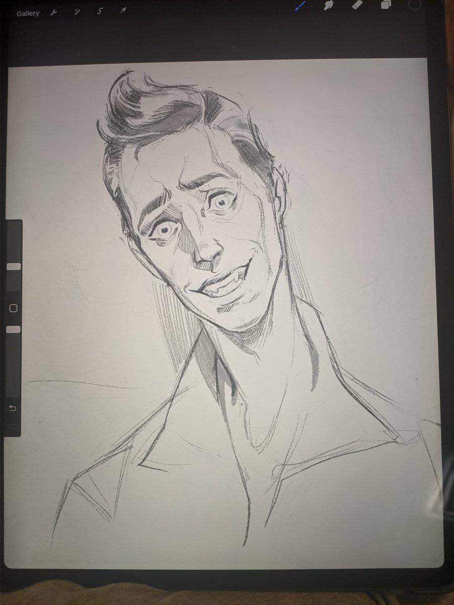 selfindulgart's tweet photo. Sketching Isaac before bed, missing #nybynight #vamily https://t.co/wMmxgHmlc8