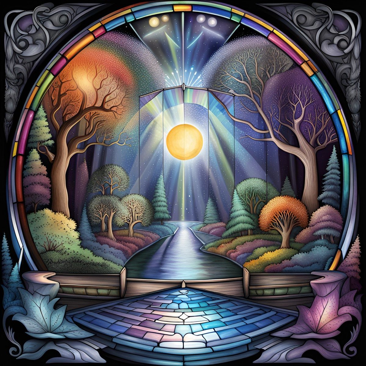 SheRaGlitch's tweet photo. GM lovely peeps
Stained glass sunrise path
.
.
.
#sunrise #sunpath #pathway #path #stainedglass #forest https://t.co/gQOdK5TZBl