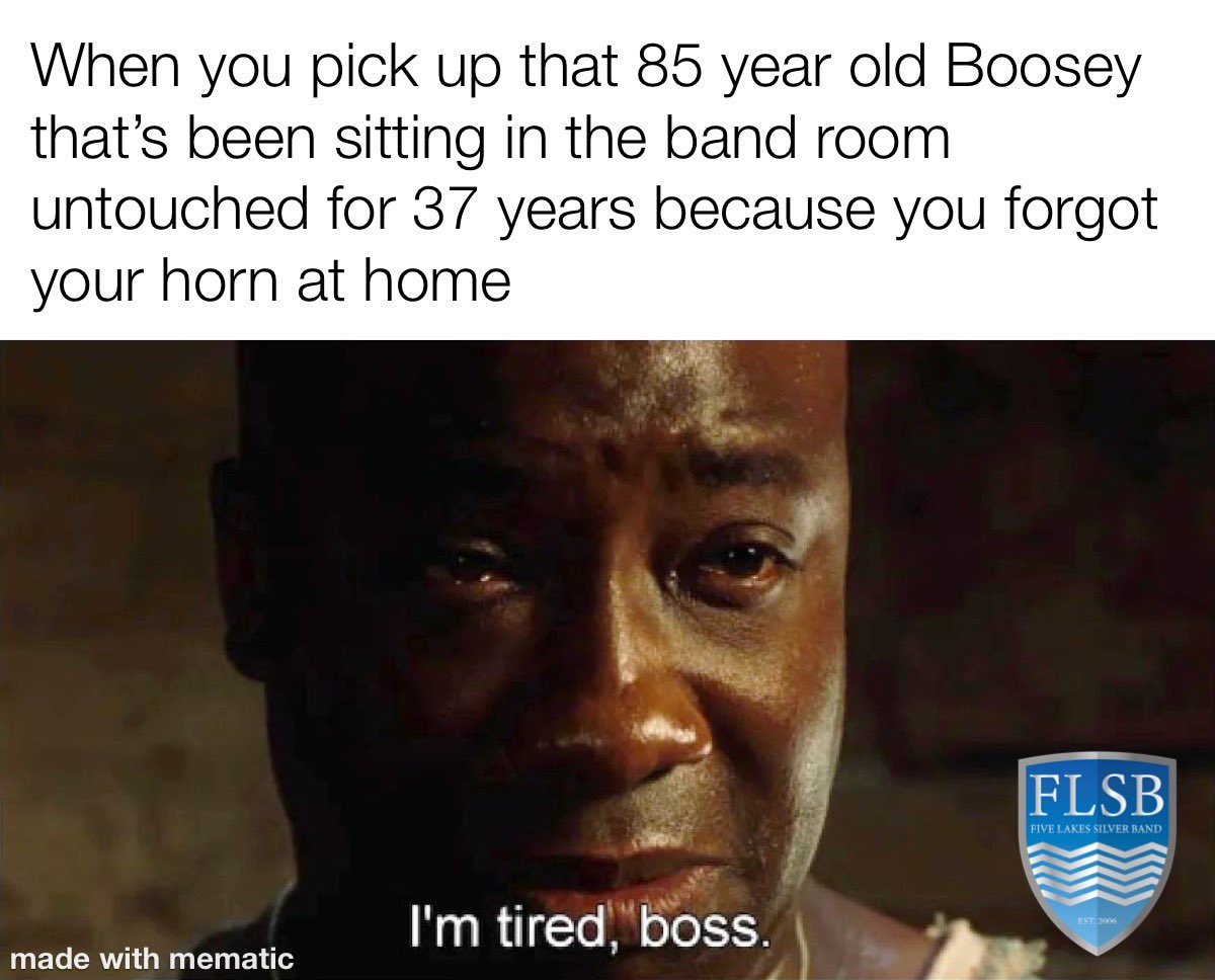 Once again we arrive at a #FLSBMemeMonday

What’s the oldest instrument in your band room?