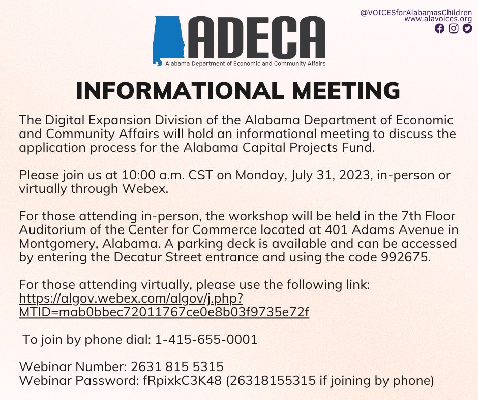 Don't miss this <a href="/ADECA/">ADECA</a> meeting on Monday, July 31st!