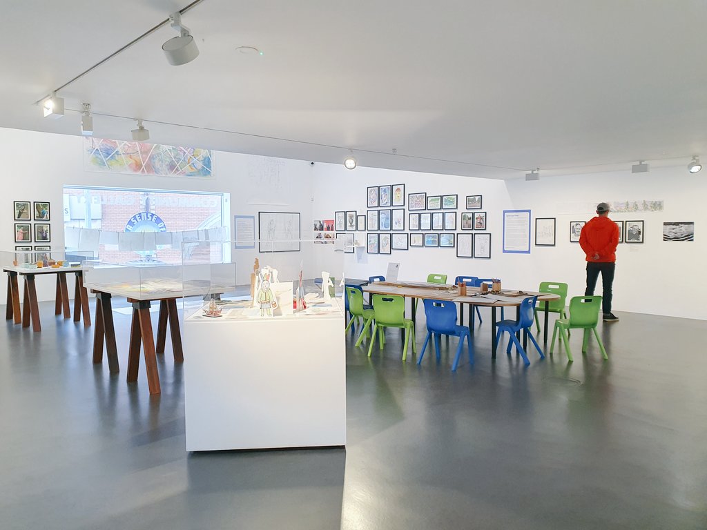 rachmarsden's tweet image. 'A Sense of Place' @newartgallery shares individual and collective relationships to place, by exploring #art #nature &amp;amp; #wellbeing. Some really meaningful narratives made visible, facilitated by brill #Midlands #Staffordshire peeps 👏🏻 

@CreatHealth #artsandhealth #creativehealth