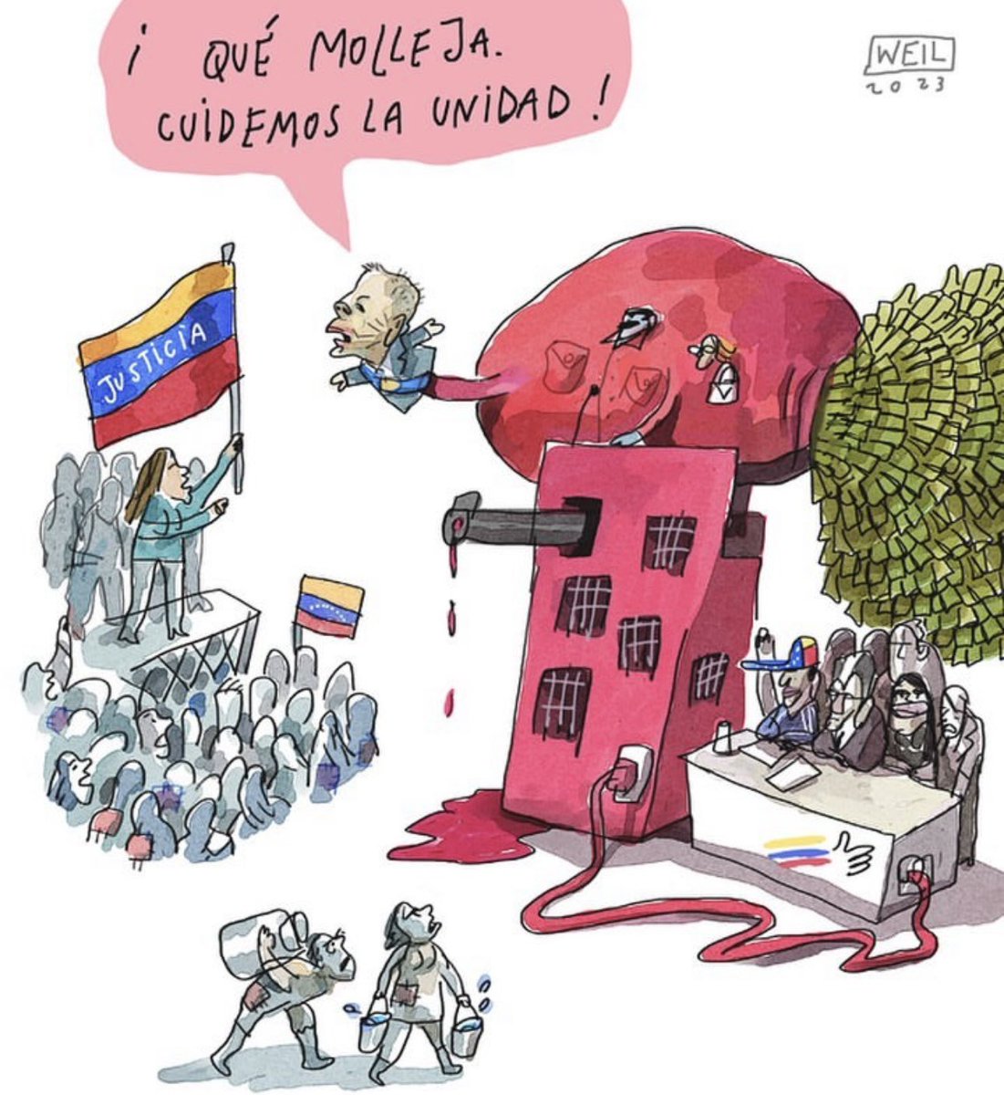 OrlvndoA's tweet photo. Cuidemos la Unidad, por @WEIL_caricatura. https://t.co/poevOzZY7N