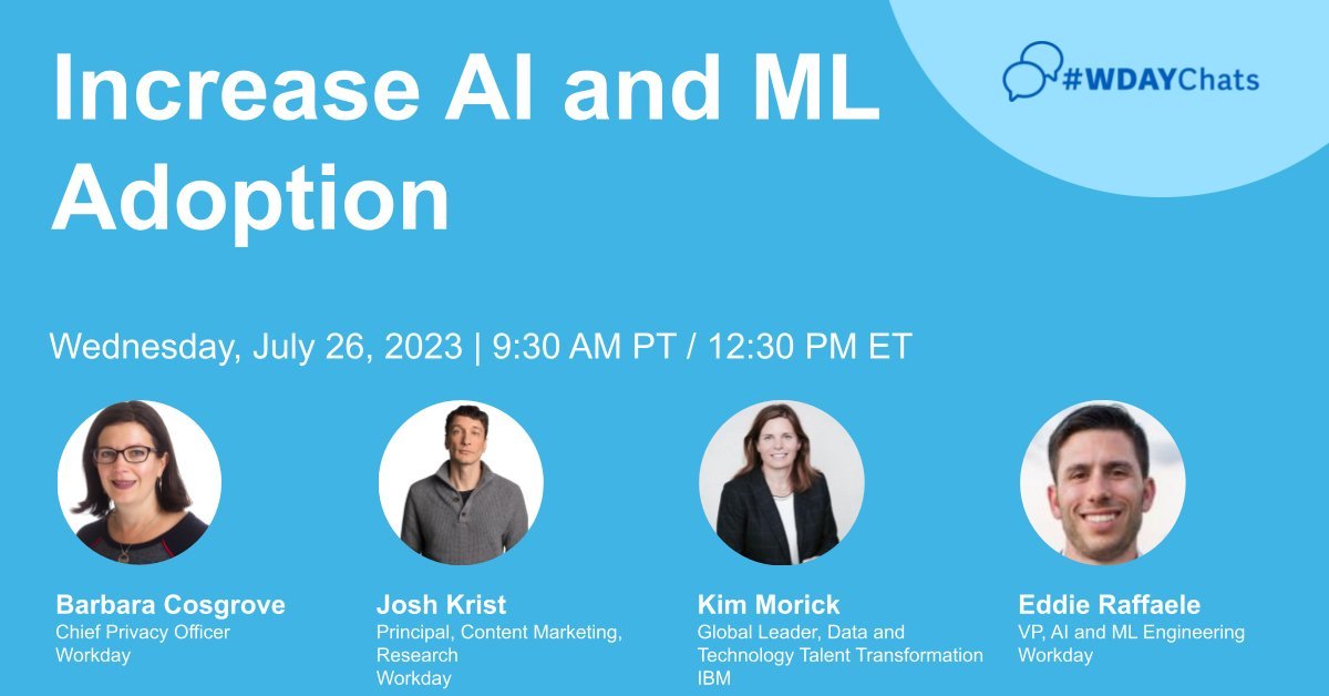 Discover how #AI can help organizations gain a holistic view of #skills. Join us for our next #WDAYChats on July 26th. #TeamWDAY bit.ly/3q6eog8