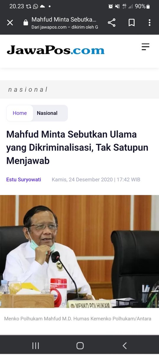 DoankWarto's tweet image. Kadrun 212 dan oposisi plonga plongo sering membuat gaduh dengan membuat narasi pemerintahan JOKOWI banyak penjarakan ulama, atau banyak ulama dikriminalisasi.

Tapi ketika ditanya untuk menyebutkan siapa saja ulama yg dikriminalisasi, mereka diam dan tidak bisa menjawab.
😡😡😡