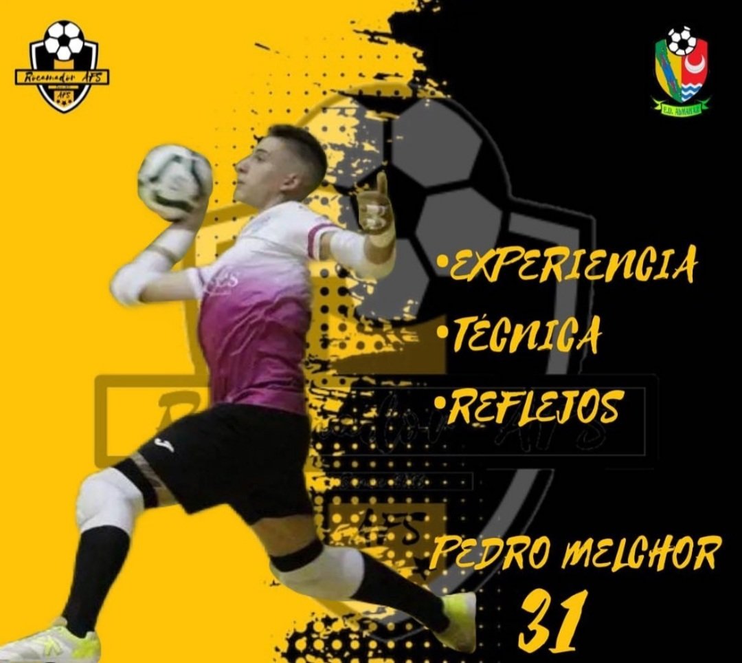 PLANTILLA 23/24 

Hoy presentamos a PEDRO (31)

Llega al equipo para asegurar que la portería esté a salvo, dejó la carta de presentación ayer ante la afición almaraceña. No hay balón que se le resista. Porterazo que se une al #RocamadorAFS 

Os presentamos a <a href="/Pedromb_01/">Pedro Melchor</a>