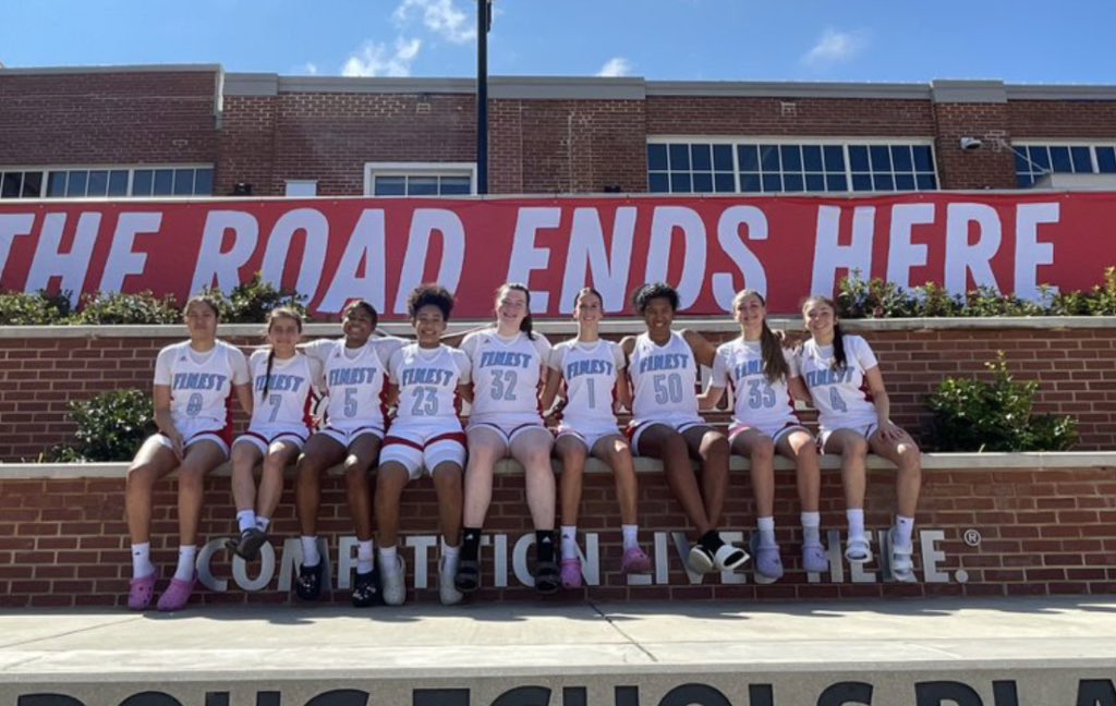 The Road to Rock Hill tested us and made us stronger. Thank you to my teammates and coaches for a great AAU season. ❤️❤️ my teammates. #finestfam