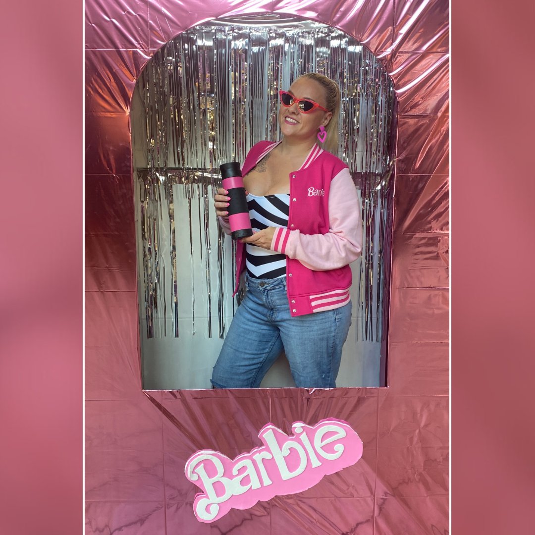 ComfortSIP's tweet photo. Did anyone else see the Barbie movie this weekend? In honor of the movie's release we have included a new stretch goal of $10,000 to include a Pink ComfortSIP! 

Back now on ComfortSIP to help us reach more goals and add-ons!

https://t.co/KloxG0oMsI https://t.co/dY8oul3u59