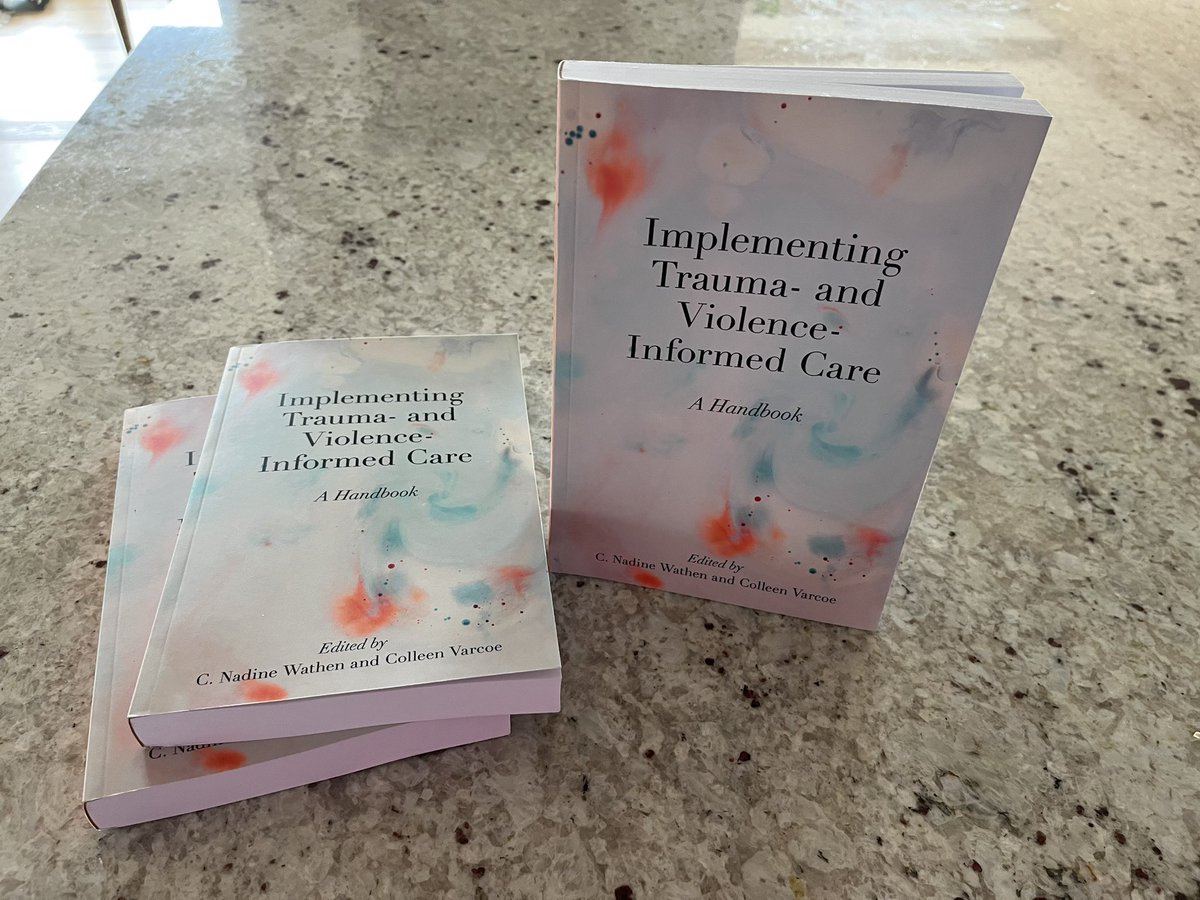 Copies have arrived! ZigZag thinks we should change the title to ‘Implementing Trauma- and Violence-Informed Cat’ … thoughts?