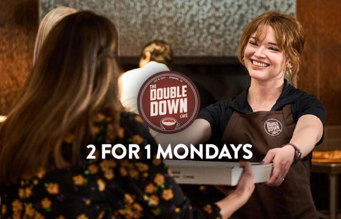 Enjoy #2for1Mondays at #DoubleDown! 🍽️

Every Mon in #July & #August, you can purchase 2 entrées* for the price of 1!

View details: bit.ly/42STCy4

#rhcasino #rollinghills #casino #resort #cafe #diningspecial #doubledowncafé #gourmet #julyspecial #norcal #promo #special