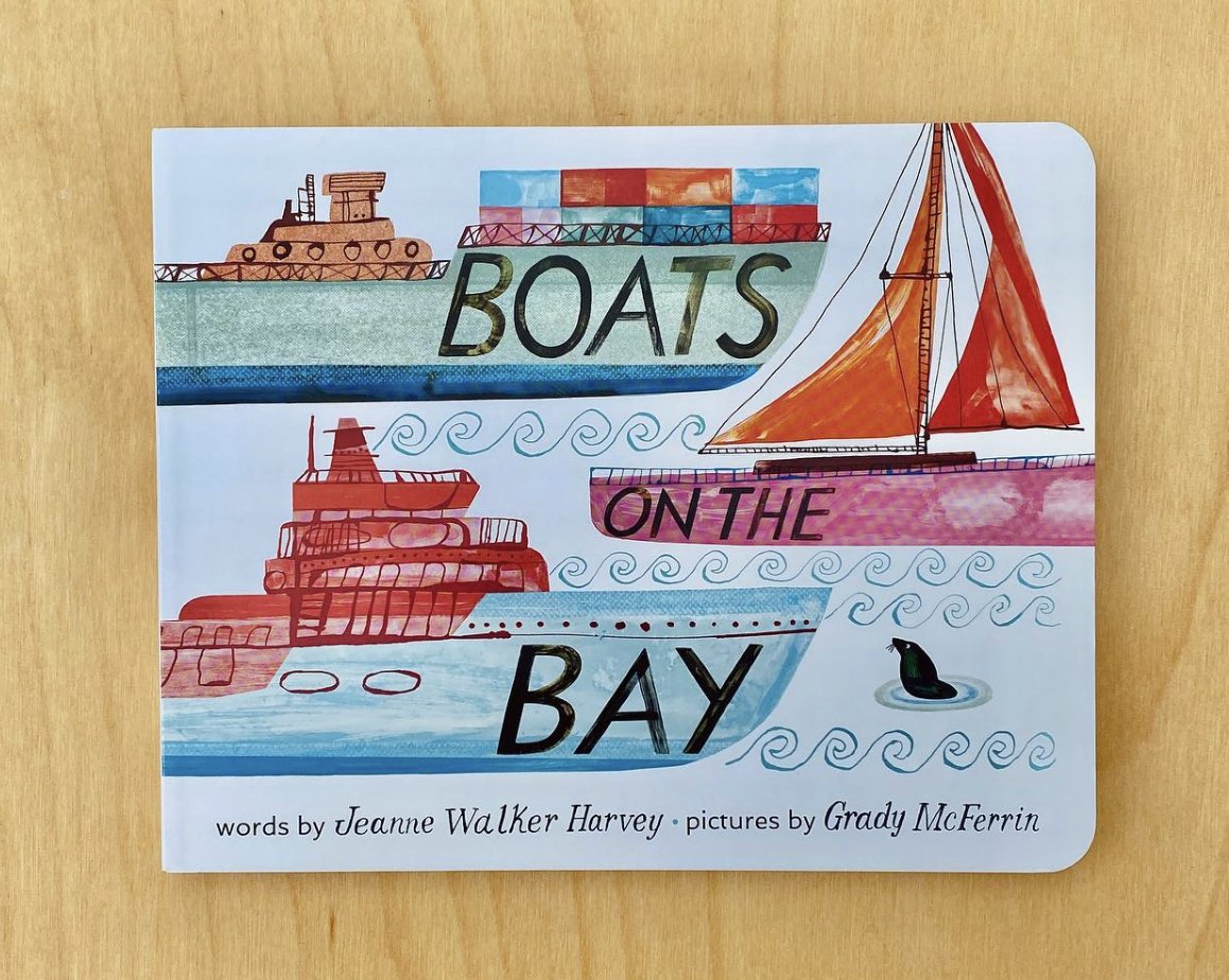 "Boats, boats, boats! The magic of the sea, sails &amp; brilliant lumberjack shirts are captured in this beautiful #boardbook for all the small seafarers in your life… Combining gorgeous prose...&amp; layered illustrations...this is a winner."- INSTA@ PhloxBooks Thanks for featuring!