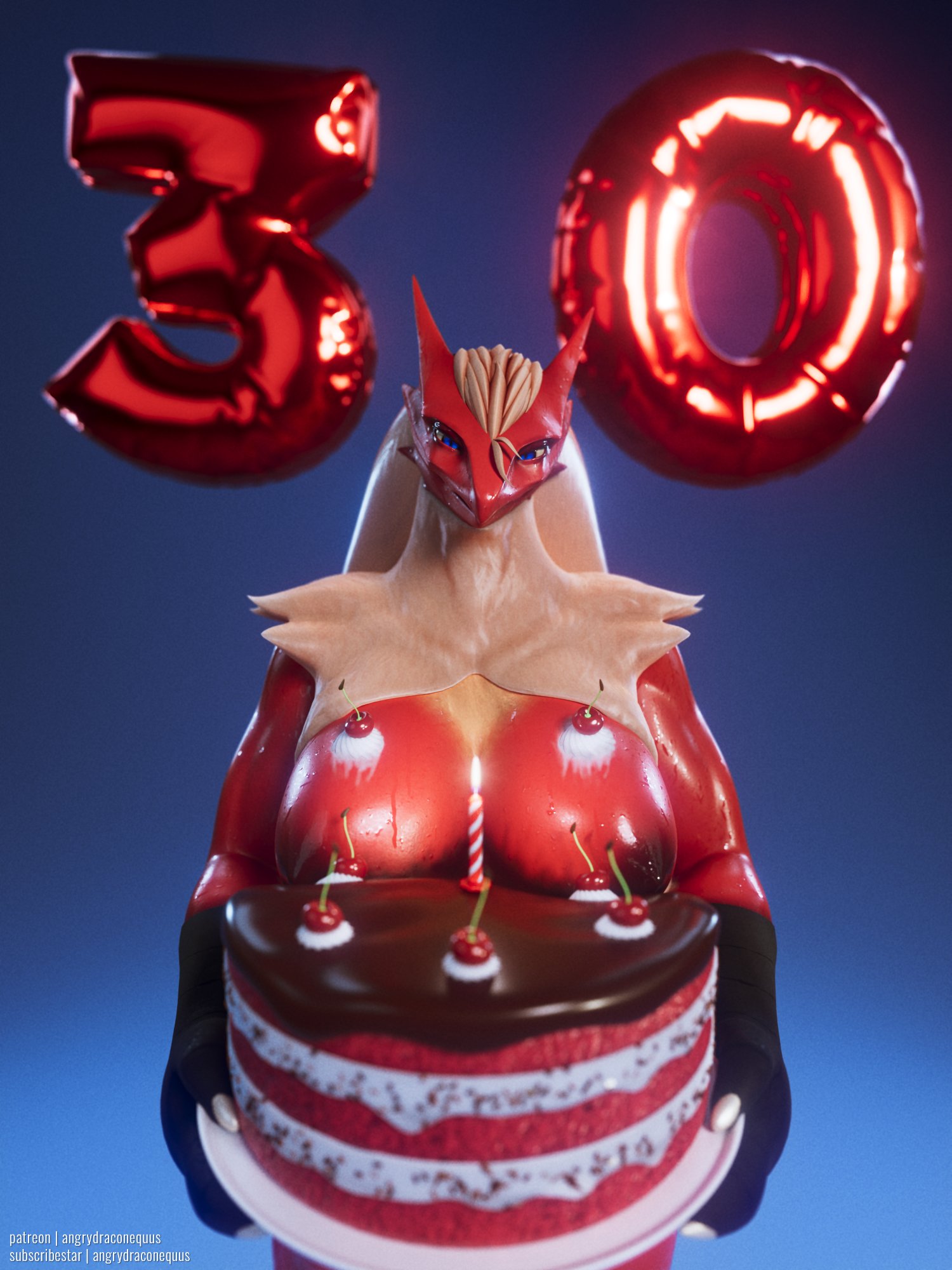 Angry Draconequus 🔞 on X: In a bizarre coincidence I reached 30K  followers right on my 30th birthday! 🎂 Here's a quick render for the  occasion, thank you everyone for being here!