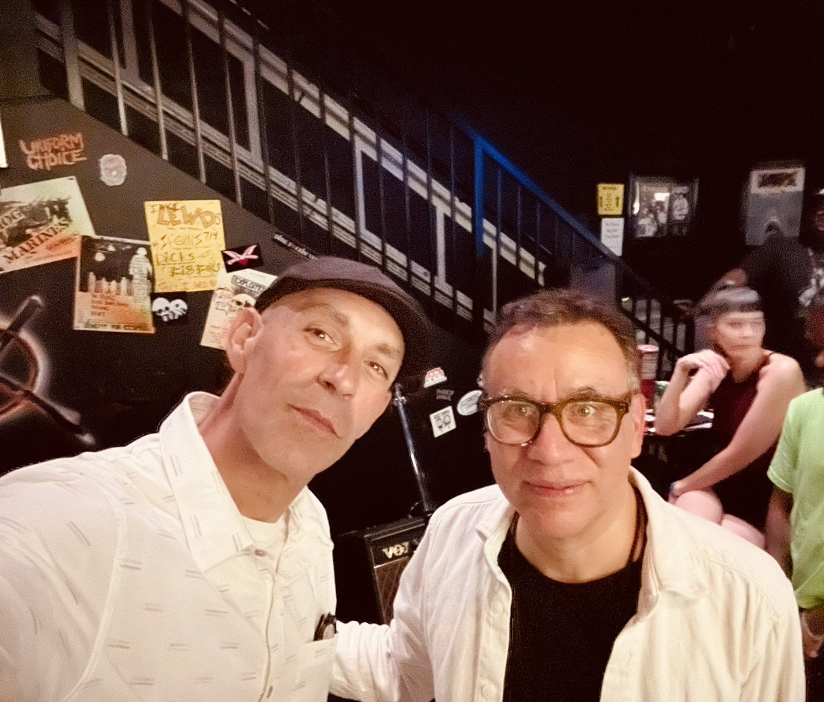 Our new band. “Fist fight in the parking lot”