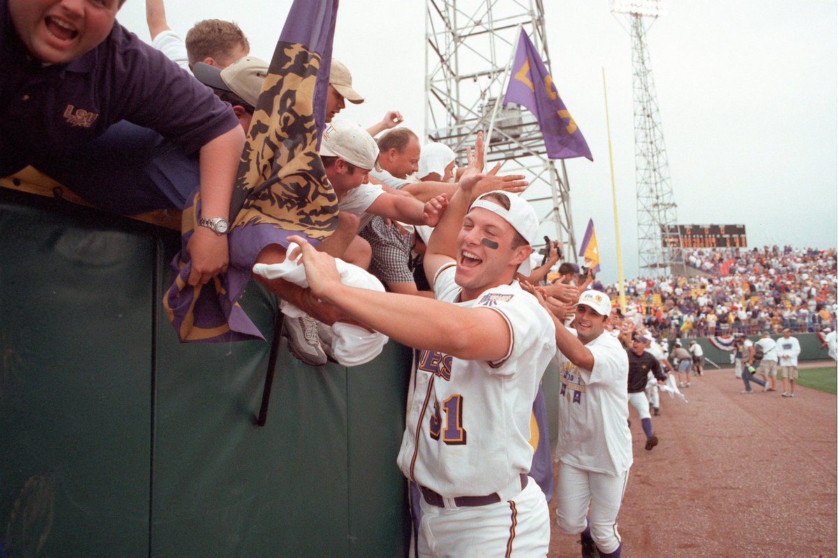 LSUbaseball's tweet photo. More than a quick glove or a base hit, Wally Pontiff was life’s All-American. 

His legacy lives on as we remember him on the 21st anniversary of his passing.

#31Strong💜💛 https://t.co/tHW1jgQWVv