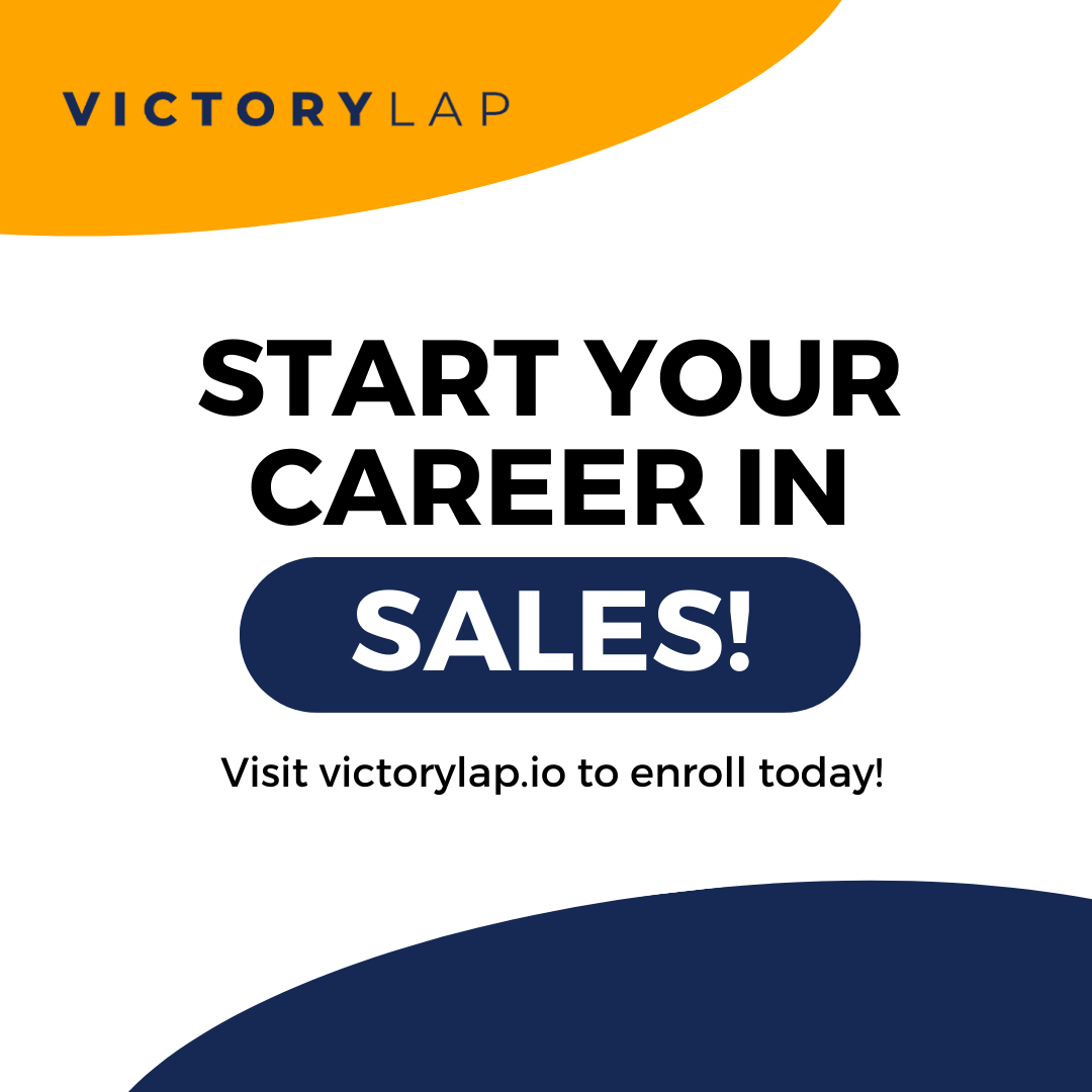 VictoryLapHQ's tweet photo. Start your career in sales by signing up for our Sales Accelerator Course! 📝

Our course is designed to equip you with the essential skills and knowledge to excel in the competitive world of sales. 💼💪 

#takeyourvictorylap https://t.co/HKnhin6LCT