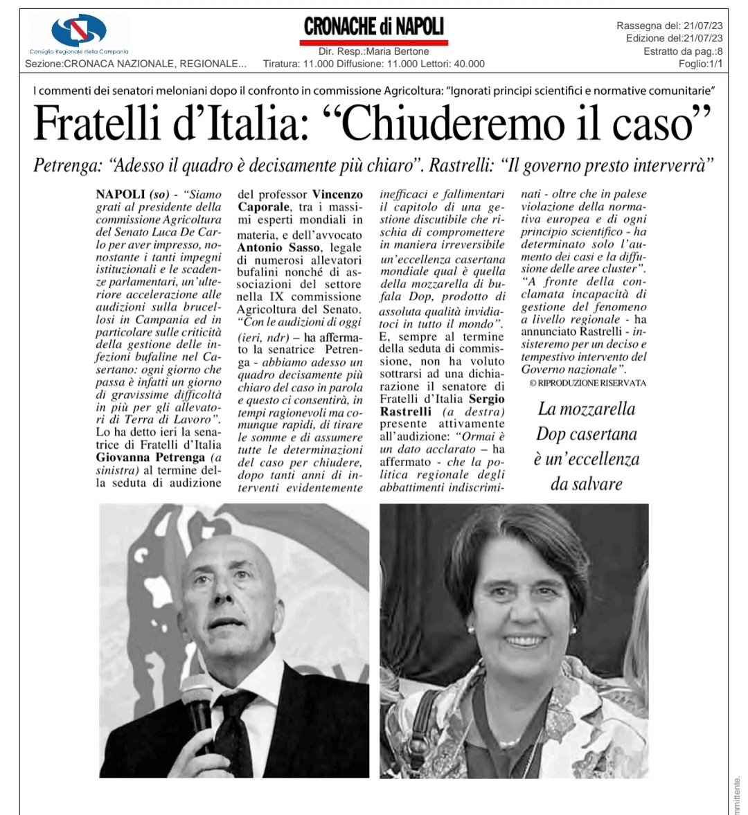 guarimma's tweet photo. @SergioRastrelli 
#mozzarellacampanadop 
#GovernoMeloni https://t.co/8y0b0yqodR