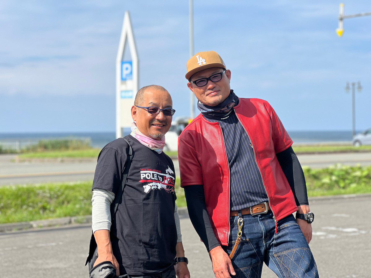 shaunkazama's tweet photo. 23日約3000キロに及ぶ日本縦断ラリーが終わりました

8日間5000キロ以上走ったライダーも

毎日楽しそうに、ゴール地では更に楽しそうに、嬉しそうに、満足げな皆んなの表情が1番の喜びでした

そのまま往路もやってもいいぐらい
楽しい8日間でした

皆さんお疲れ様！
#POLEtoPOLE
#SSTR https://t.co/fhqEXLTPKz
