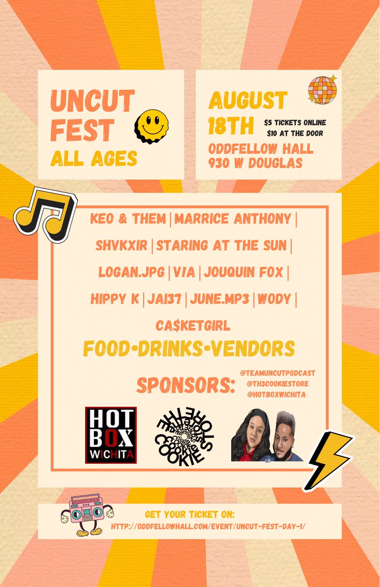 TH3COOKIESTORE's tweet image. #Uncutfest2023 get your day 1 tickets here only $5——&amp;gt; oddfellowhall.com/event/uncut-fe…