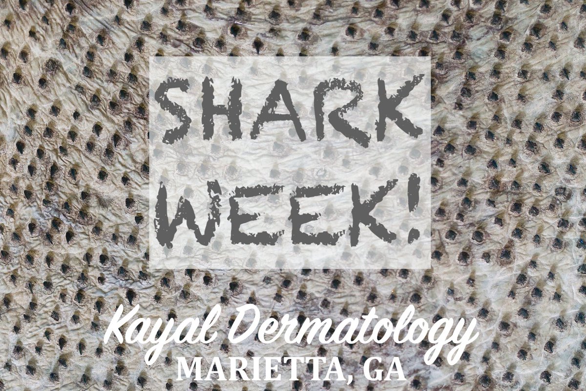 KayalDerm's tweet image. 🦈#SharkSkin feels exactly like sandpaper because it is made up of tiny teeth-like structures called placoid scales
🦈These scales point towards the tail &amp;amp; help reduce friction from surrounding water when the #shark swims.
#KayalDermatology #SharkWeek