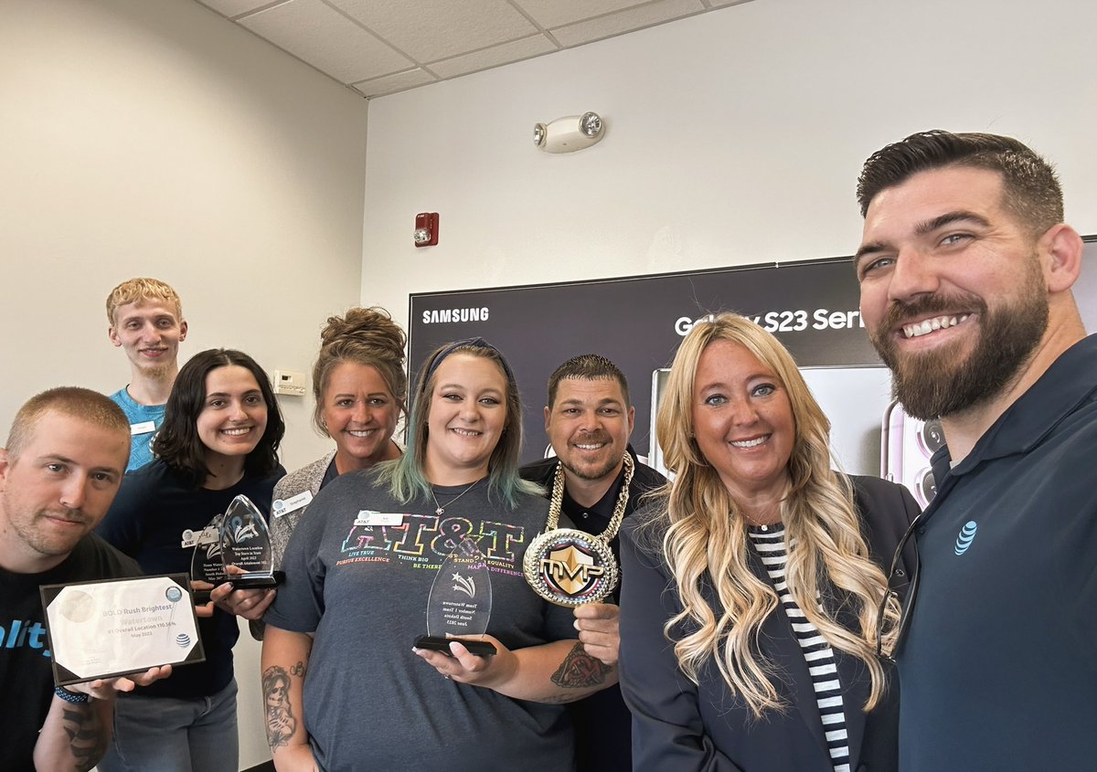 OfficialAmyIvey's tweet photo. @TravisMacarages is going to have to build a new shelf for all of #Watertown ‘s awards. Tim and team are killing it! #winning #squarestates #boldnp #lifeatatt https://t.co/JuRjZXZPJP