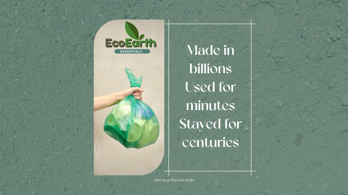 EcoEssentialz's tweet photo. The impact of single-use plastics is enormous. At Eco Earth Essentialz, we're passionate about providing eco-alternatives to these wasteful products.  Join us in creating a healthier, world,  one purchase at a time. ♻️🌍 #Sustainability #ReusableProducts #EcoFriendlyLiving https://t.co/05oshnUFMM