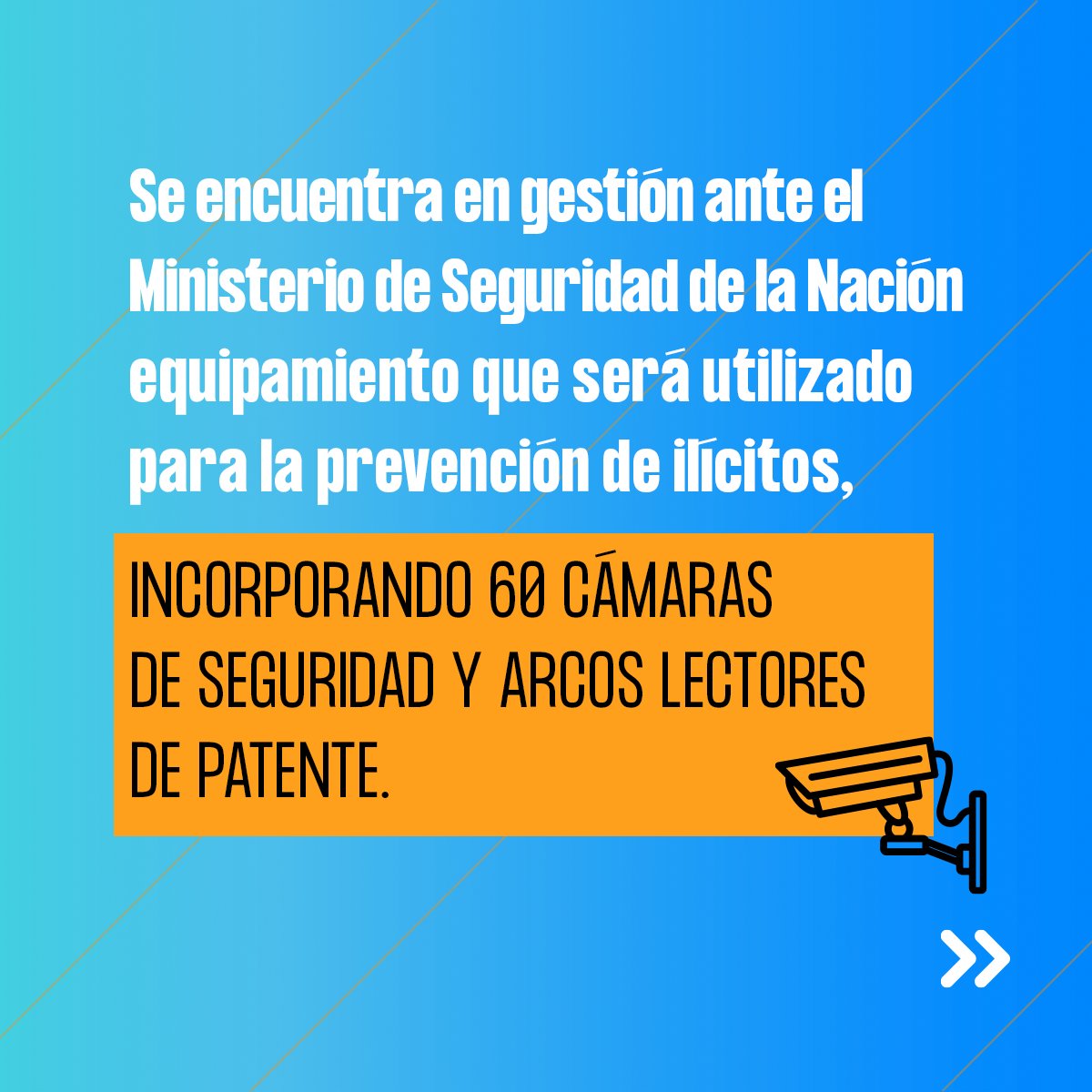 orgullodolavens's tweet photo. Se encuentra en gestión ante el @MinSeg, más cámaras y arcos lectores de patentes🚨

Con el objetivo de fortalecer la seguridad tanto en zona urbana como rural, ubicaremos estrategicamente tecnología para monitoreo en tiempo real 👏🏽

#Dolavon #Chubut #OrgulloDolavense https://t.co/GsvTNK2AW0